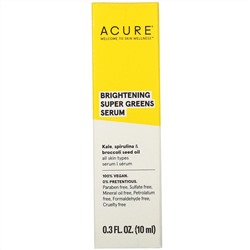 Acure, Brightening Super Greens Serum, 0.3 fl oz (10 ml)