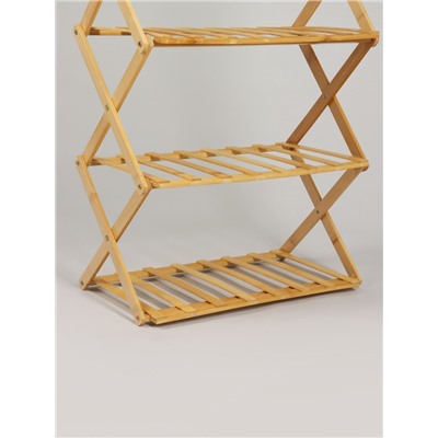 Подставка для цветов Greengo, 6 полок, 50×25×110 см, напольная, бамбук