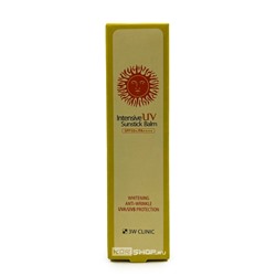 Интенсивный солнцезащитный стик Intensive UV Sunstick Balm 3W Clinic, Корея, 10 г. Срок до 03.01.2026.Распродажа