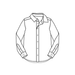 Сорочка текстильная для мальчиков (slim fit)