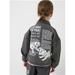 Куртка текстильная джинсовая для девочек