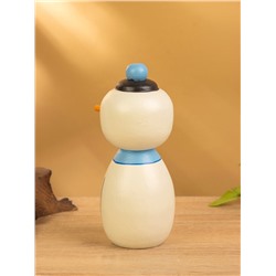 Японская кукла кокеши «Снеговик», 7×8.5×17 см