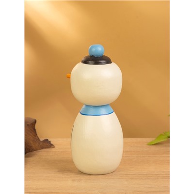 Японская кукла кокеши «Снеговик», 7×8.5×17 см