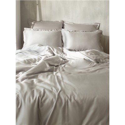 Простыня евро SL Home Tencel, 235×260 см, светло-серая, тенсель