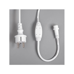 УЦЕНКА Гирлянда «Бахрома» 3×0.9 м, IP65, УМС, белая нить каучук, 144 LED, свечение синее, 220 В