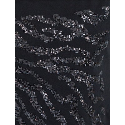 Нарядная футболка с принтом пайетками