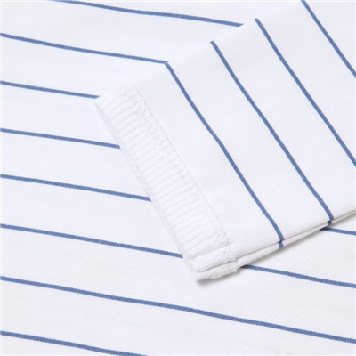 Лонгслив детский MINAKU: Basic Line BABY, рост 62-68 см, белый/синий