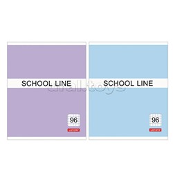 Тетрадь 96л.  клетка  А5, "Basic line" скрепка