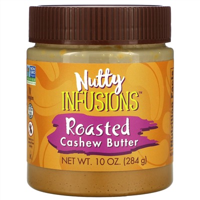Now Foods, Ellyndale Naturals, Nutty Infusions, паста из жареного кешью, 284 г (10 унций)
