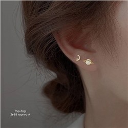 Серьги с луна и юпитер