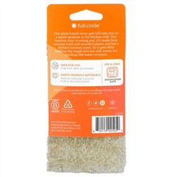 Full Circle, Beachy Clean, Heavy-Duty Coconut Scour Pads, 3 Pack