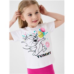 Фуфайка трикотажная для девочек (футболка)