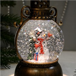 Светильник настольный новогодний 11х11х24 см / NG206-57 /уп 12/ музыкальный