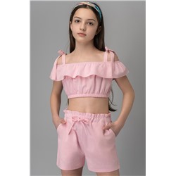 Летний костюм с шортами для девочки Happyfox