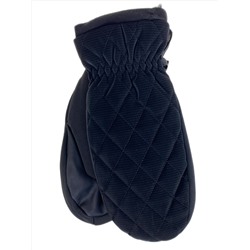 Зимние женские варежки с подкладом из искусственного меха, цвет черный