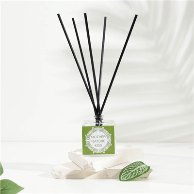Диффузор ароматический MAYA MOTHER NATURE KISS с палочками, аромат лемонграсса, агавы, мимозы для дома, 50 мл