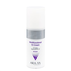 406145 ARAVIA Professional СС-крем защитный SPF-20 Multifunctional CC Cream Sand 02, 150 мл/12