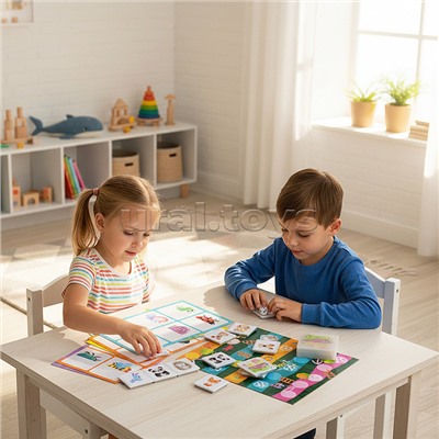 Лото "Половинки"+ игра "Наперегонки"