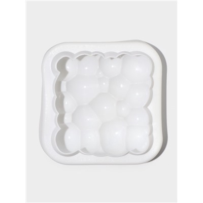 Форма для муссовых десертов и выпечки KONFINETTA «Воздушные пузыри», силикон, 20×5.5 см, белая