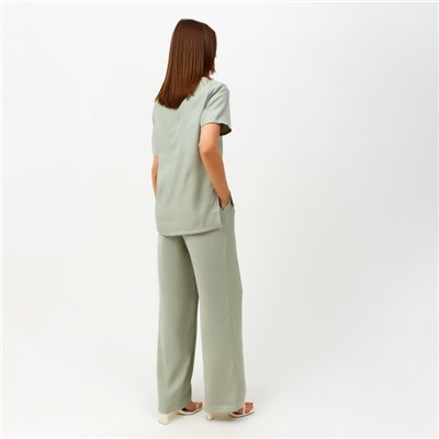Костюм женский (футболка, брюки) MINAKU: Enjoy, оливковый, размер 42