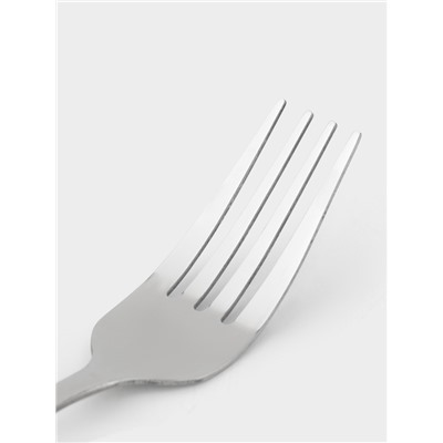 Набор вилок столовых Доляна «Бабл», h=20 см, 6 шт., нержавеющая сталь, серебристый