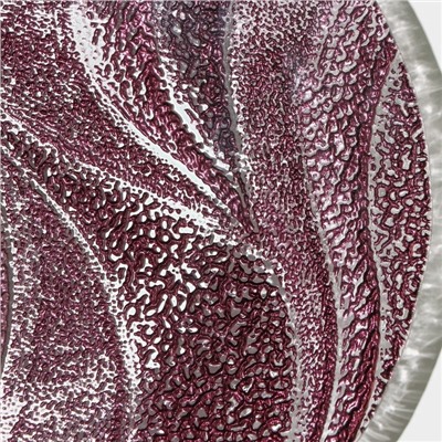 Тарелка подстановочная «Драхна», d=33 см, стекло, бордовая