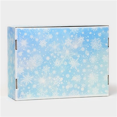 Складная коробка подарочная «Дед Мороз», 30.7×22×9.5 см