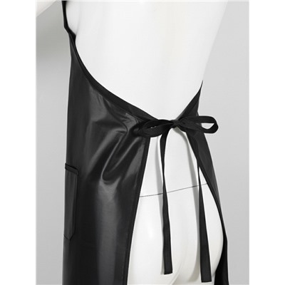 Фартук парикмахерский, односторонний, 3 кармана, чёрный