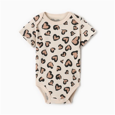 Боди Крошка Я Leo love, рост 68-74 см, бежевое