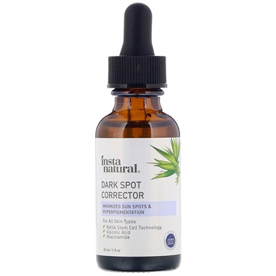 InstaNatural, Корректор темных пятен с антивозрастным эффектом, 30 мл (1 жидк. унция)