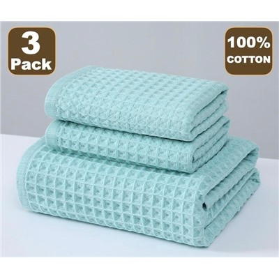 Комплект вафельных полотенец.