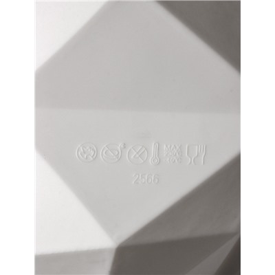 Форма для муссовых десертов и выпечки KONFINETTA «Геометрия любви», силикон, 21.5×20×6 см, белая