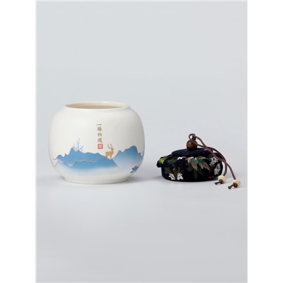 Набор для чайной церемонии ДЖЕКИЧАЙ «Инуяма», 6 предметов, на 3 персоны, чашка 50 мл, чайник 120 мл, керамика, белый