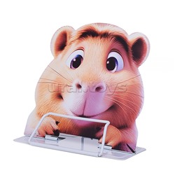 Подставка для книг "Capybara" 23.2*20см, металл, 1 дизайн, ОПП- упаковка