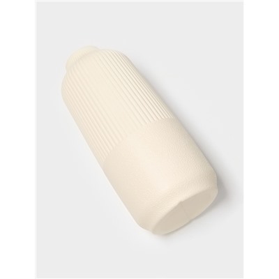 Ваза для цветов, пластик, 2 л, 9.5×4×25 см, белая