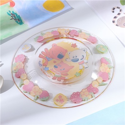 Тарелка «Ми-ми-мишки», d=19.6 см, стекло