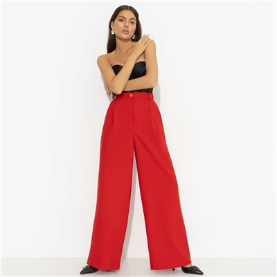 Брюки с карманами, Легкой походкой (red)