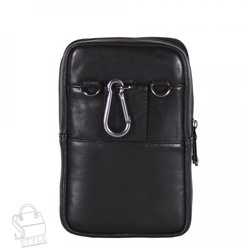 Сумка мужская кожаная кожаный 325015Z black  Zinimsk