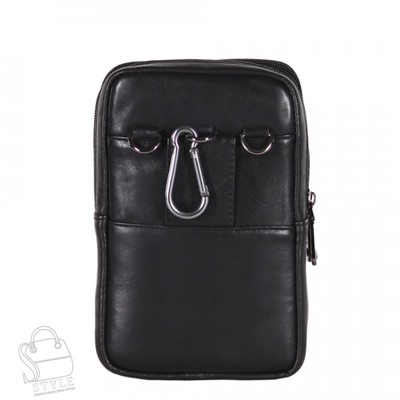 Сумка мужская кожаная кожаный 325015Z black  Zinimsk