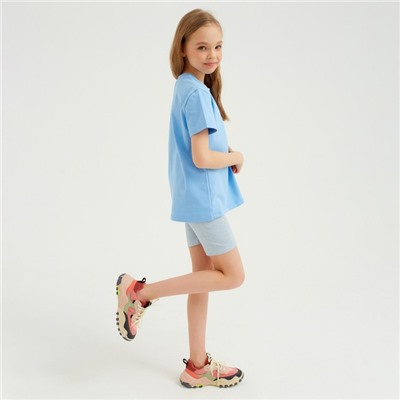 Футболка детская Basic line, голубая, рост 104 см