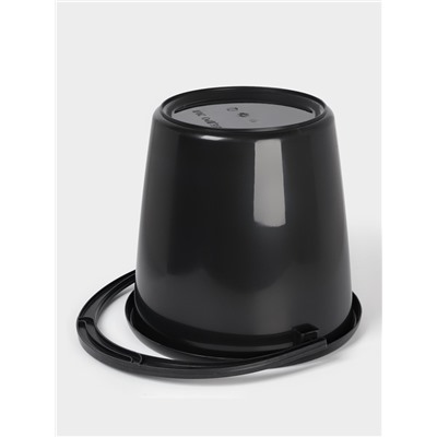 Ведро хозяйственное, 20 л, пластик, чёрное