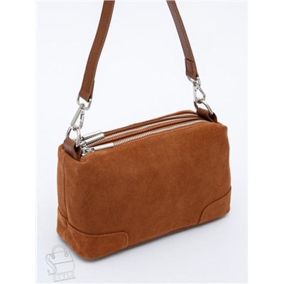 Сумка женская кожаная 5555PEF brown Polina&Eiterou  в Новосибирске