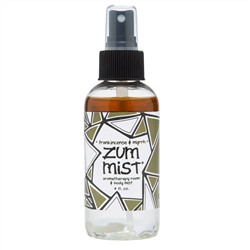 Indigo Wild, Zum Mist, ароматерапевтический спрей для комнаты и тела, Frankincense & Myrrh (ладан и мирра), 118 мл (4 жидк. унции)