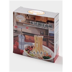 Лапшерезка ручная, 3 насадки, 18×18×6 см, нержавеющая сталь