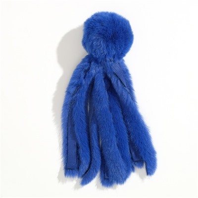 Игрушка для кошек «Осьминожек», до 19 см, искусственный мех, синяя