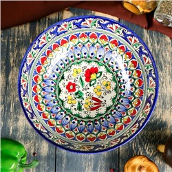 Бульонница узбекская Риштанская Керамика, 1.7 л, d=25 см, синяя