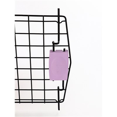 Переноска для животных, 44×31×27 см, пластик, бежевая, лавандовая