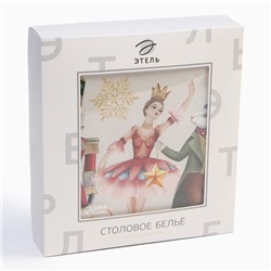 Скатерть новогодняя Этель «Щелкунчик» 150×220 см, с ВГМО, 100% хл, саржа 190 г/м²