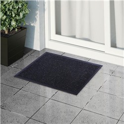 Коврик придверный влаговпитывающий, ребристый, «Стандарт», 40×60 см, чёрный