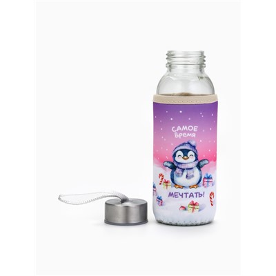 Бутылка для воды в чехле новогодняя «Самое время», 350 мл